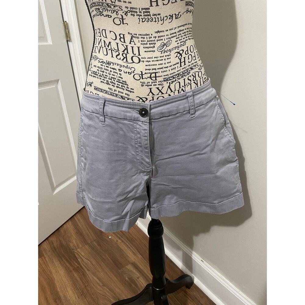Boden Preppy Women’s Linen Blue Chino Shorts Size8